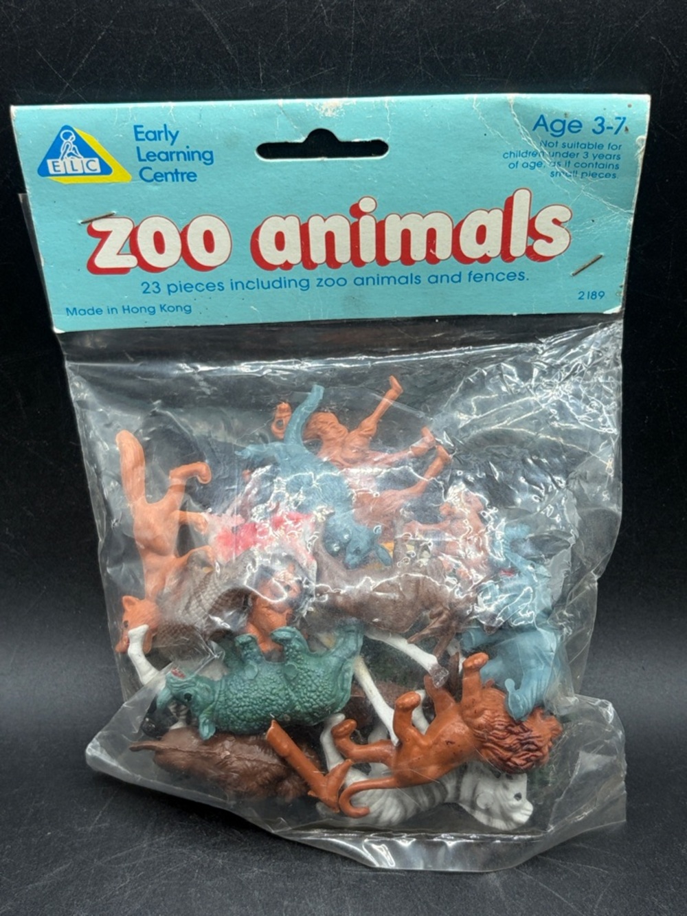 Vintage ELC Zoo Animals Figures & Fences Original Packaging Hong Kong Kids Toys